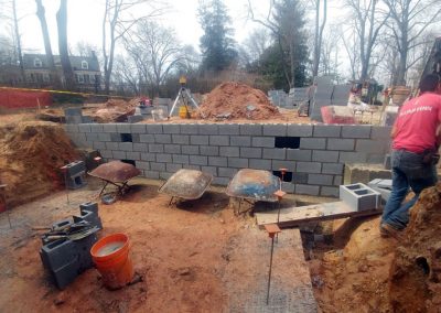 haverford pa foundation wall construction