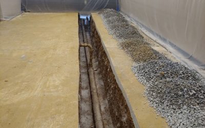 Trench Excavation in Shopping Centre – Replace Pipe