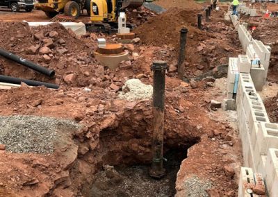 newtown square excavation sewer pipe install