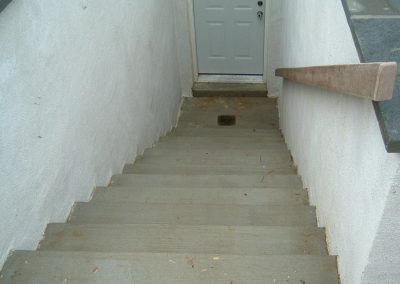 residential outdoor basement steps